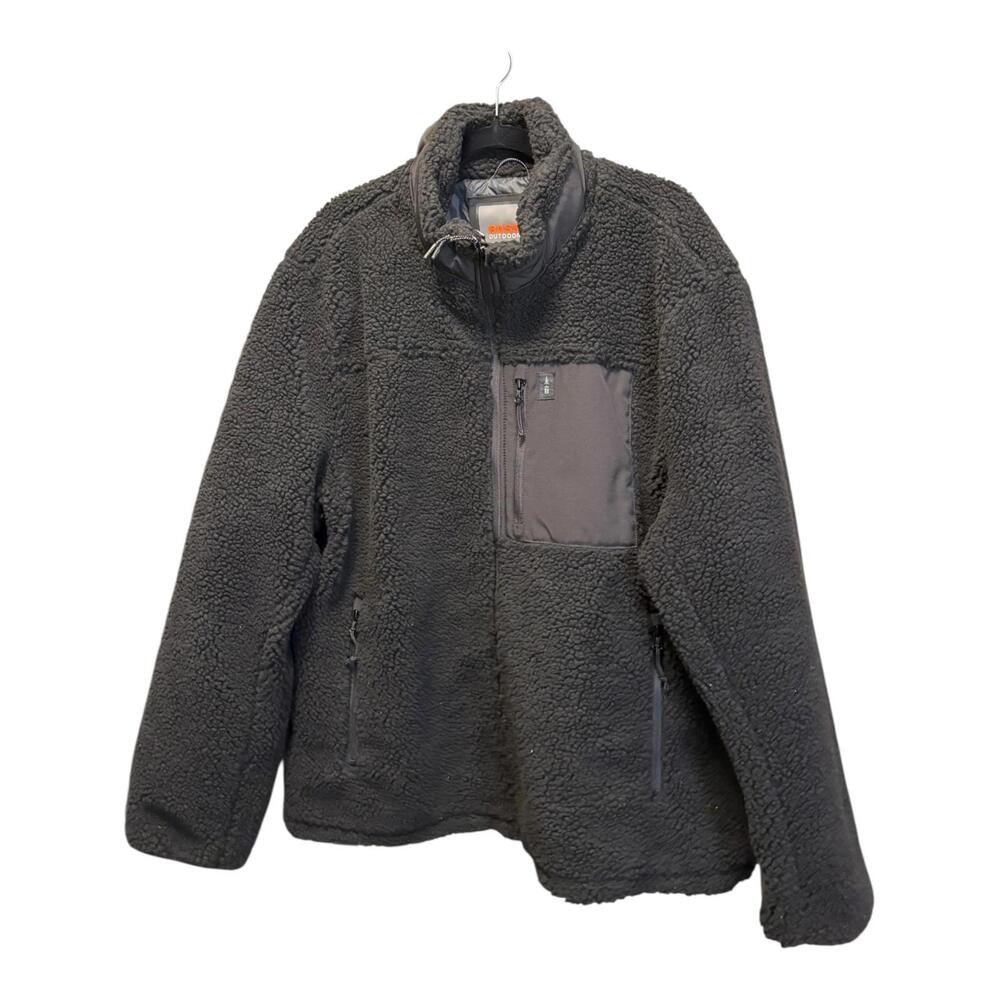 Bass Outdoor Black Sherpa Fleece Jacket XXL